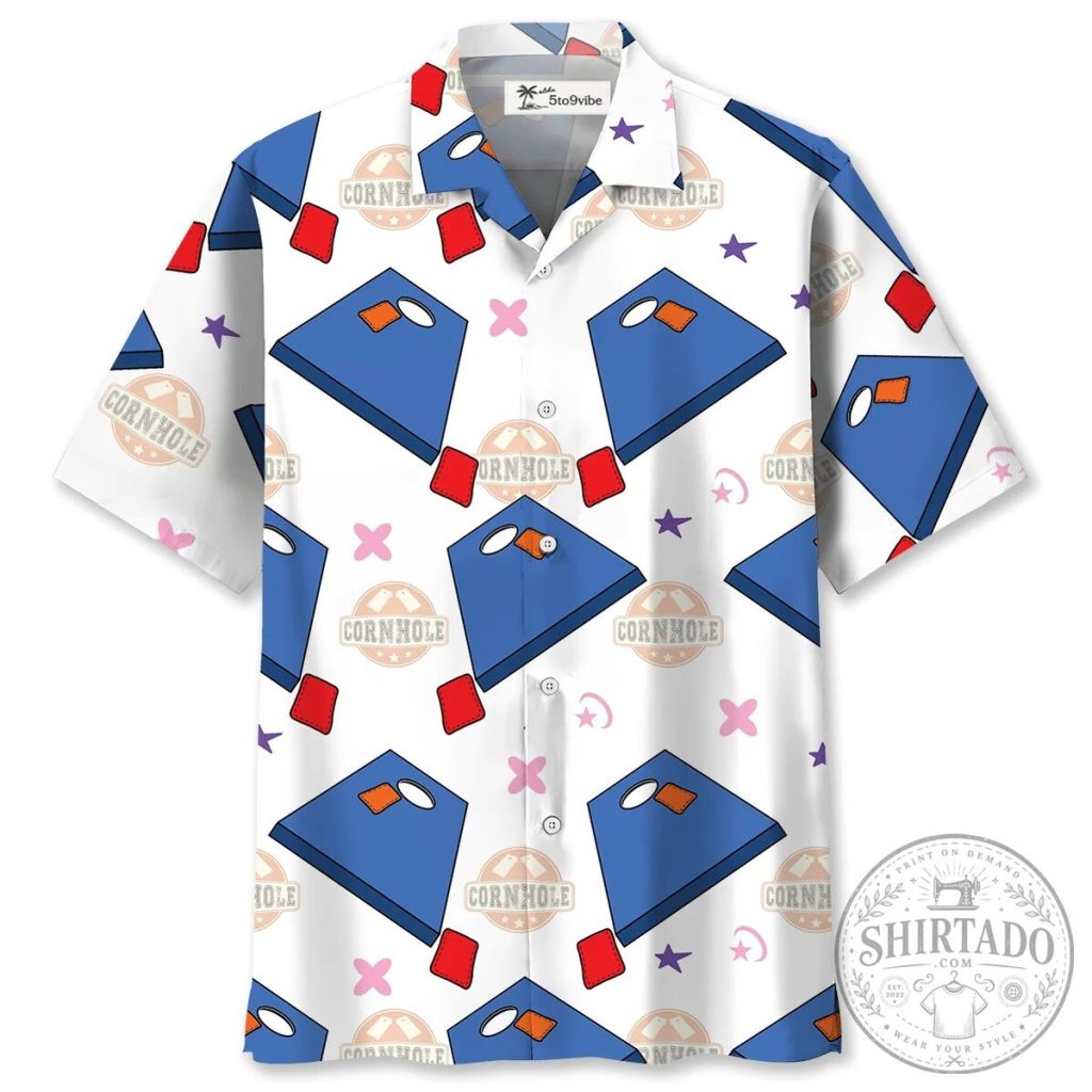 Cornhole Board Unisex Hawaiian Shirt For Men and Women