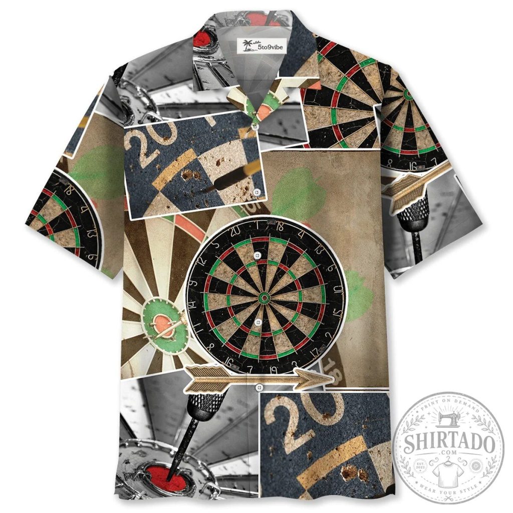 Dart Retro Art Happiness Unisex Hawaiian Shirt For Men and Women