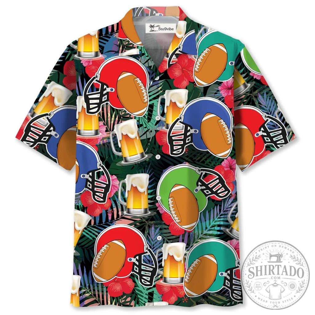 Rugby Beer Tropical Unisex Hawaiian Shirt For Men and Women