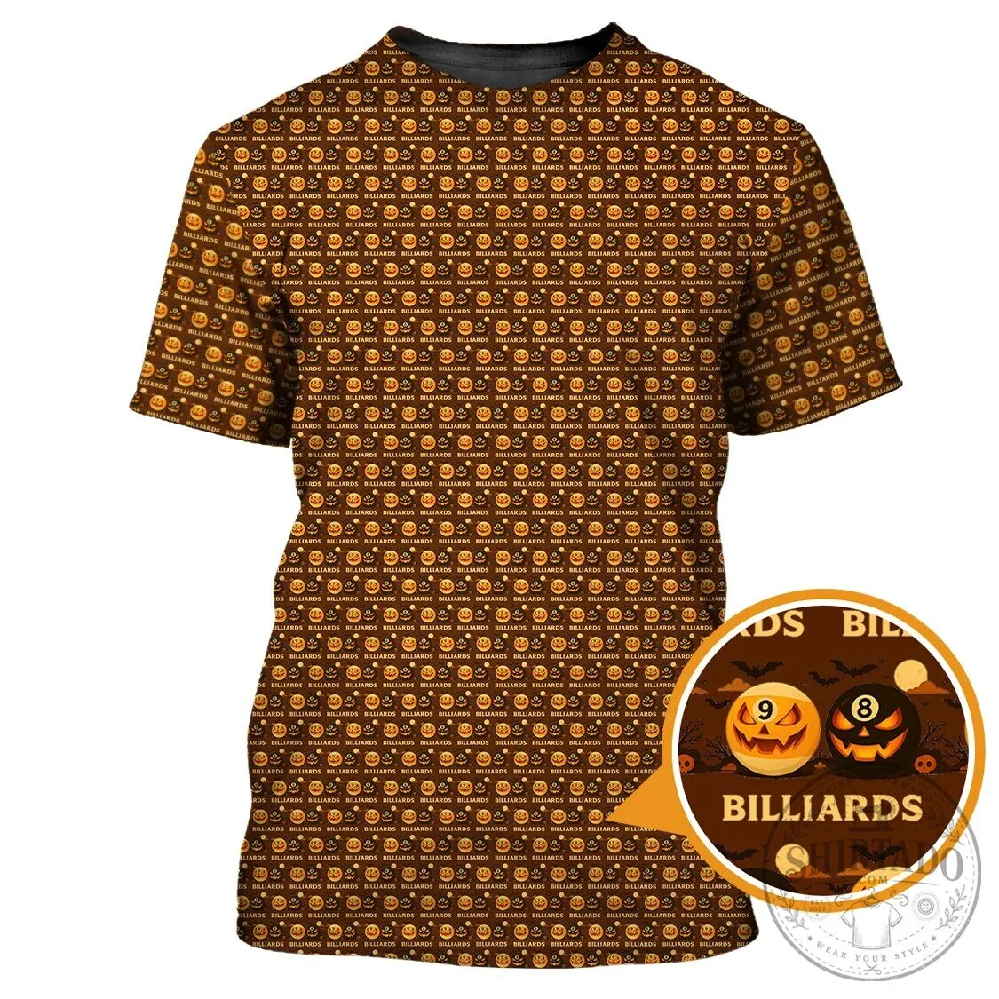Funny Halloween Shirt Billiards Pool Player Pumpkin Eight Ball Polo Shirt 11 Funny Halloween Shirt Billiards Pool Player Pumpkin Eight Ball Polo Shirt