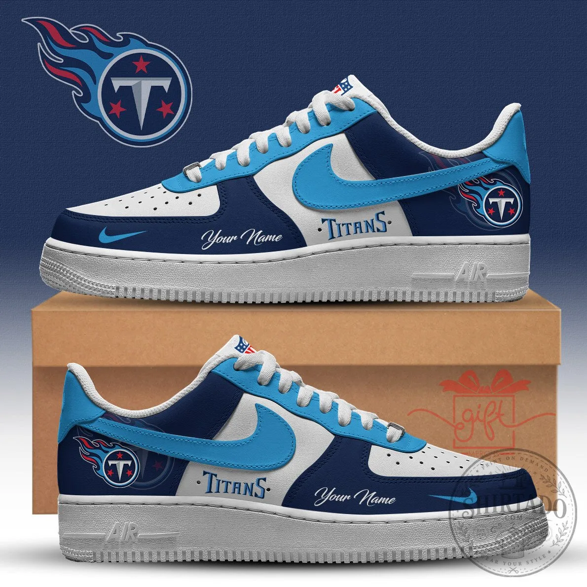 Tennessee Titans Custom Name Low Top Sneakers Football Team Fan Shoes 1 Tennessee Titans Custom Name Low Top Sneakers Football Team Fan Shoes