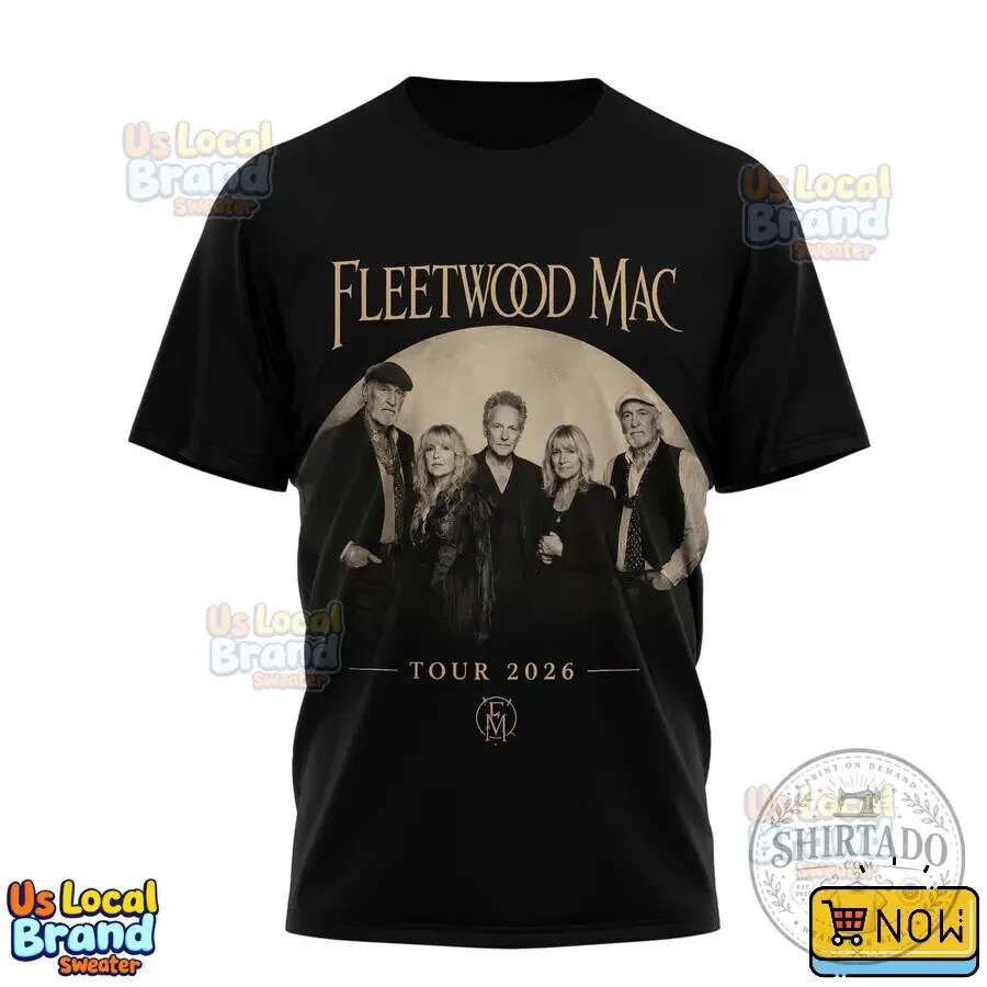 Fleetwood Mac Legends Never Fade Tour 2026 Black Band T-Shirt 10 Fleetwood Mac Legends Never Fade Tour 2026 Black Band T-Shirt