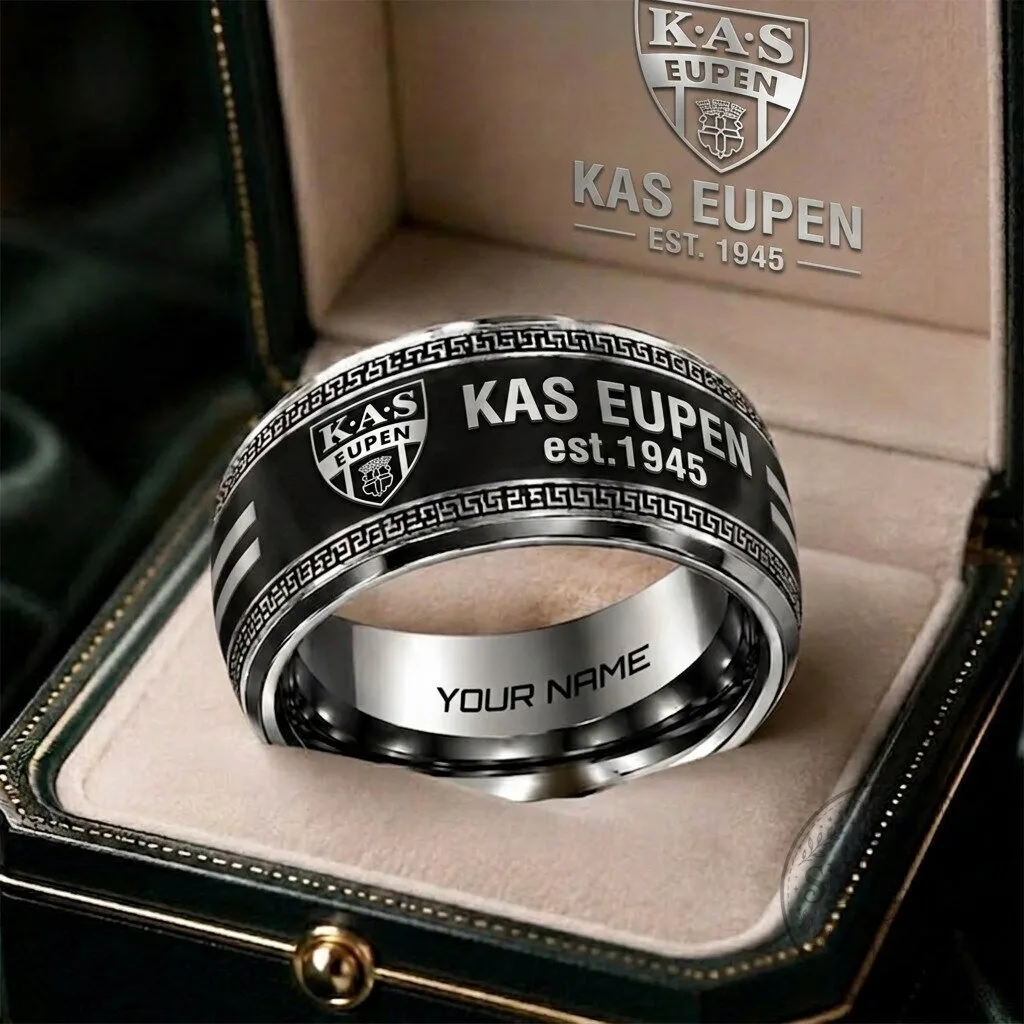 KAS Eupen Belgian Pro League Football Club Personalized Engraved Ring