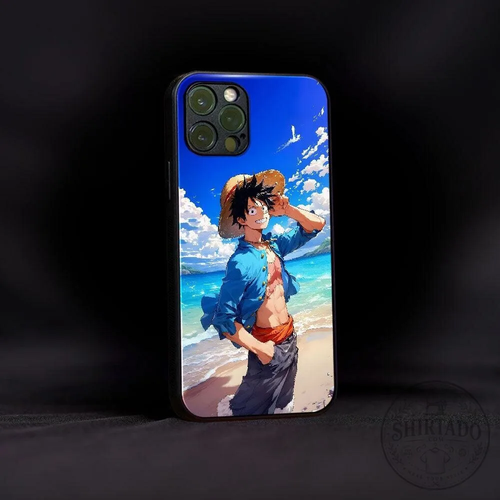 One Piece Monkey D. Luffy Anime Character Beach Phone Case