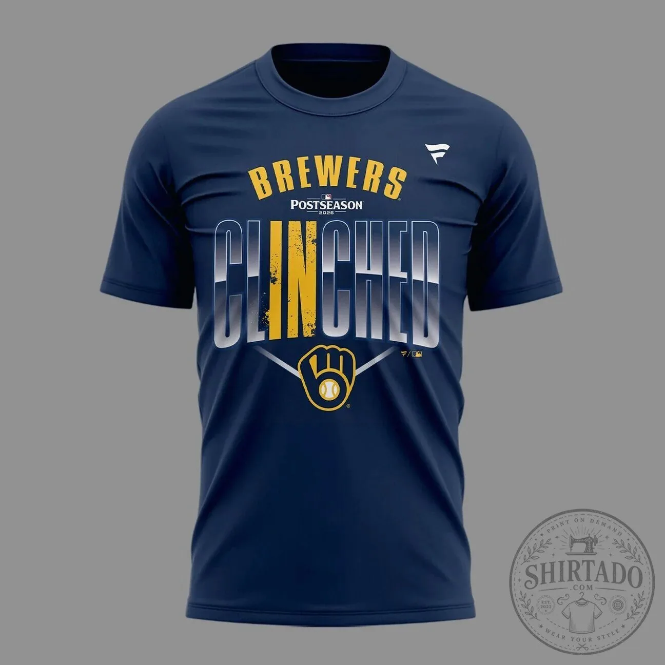 Milwaukee Brewers Clinched Postseason 2024 Baseball Fan T-Shirt 8 Milwaukee Brewers Clinched Postseason 2024 Baseball Fan T-Shirt
