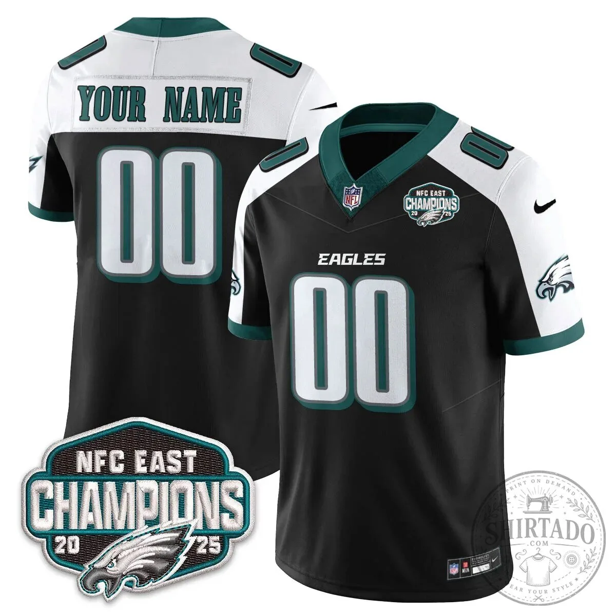 NFC East Champions Philadelphia Eagles Football Jersey