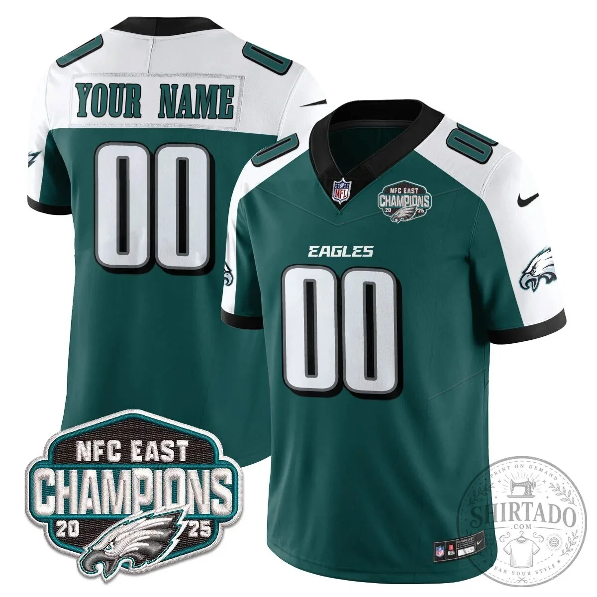 NFC East Champions Philadelphia Eagles Football Jersey 13 NFC East Champions Philadelphia Eagles Football Jersey