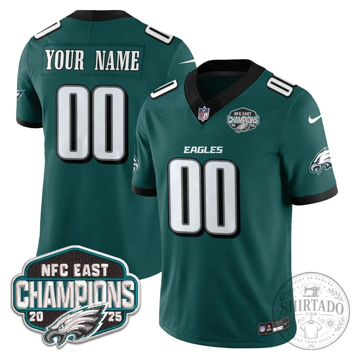NFC East Champions Philadelphia Eagles Football Jersey 14 NFC East Champions Philadelphia Eagles Football Jersey