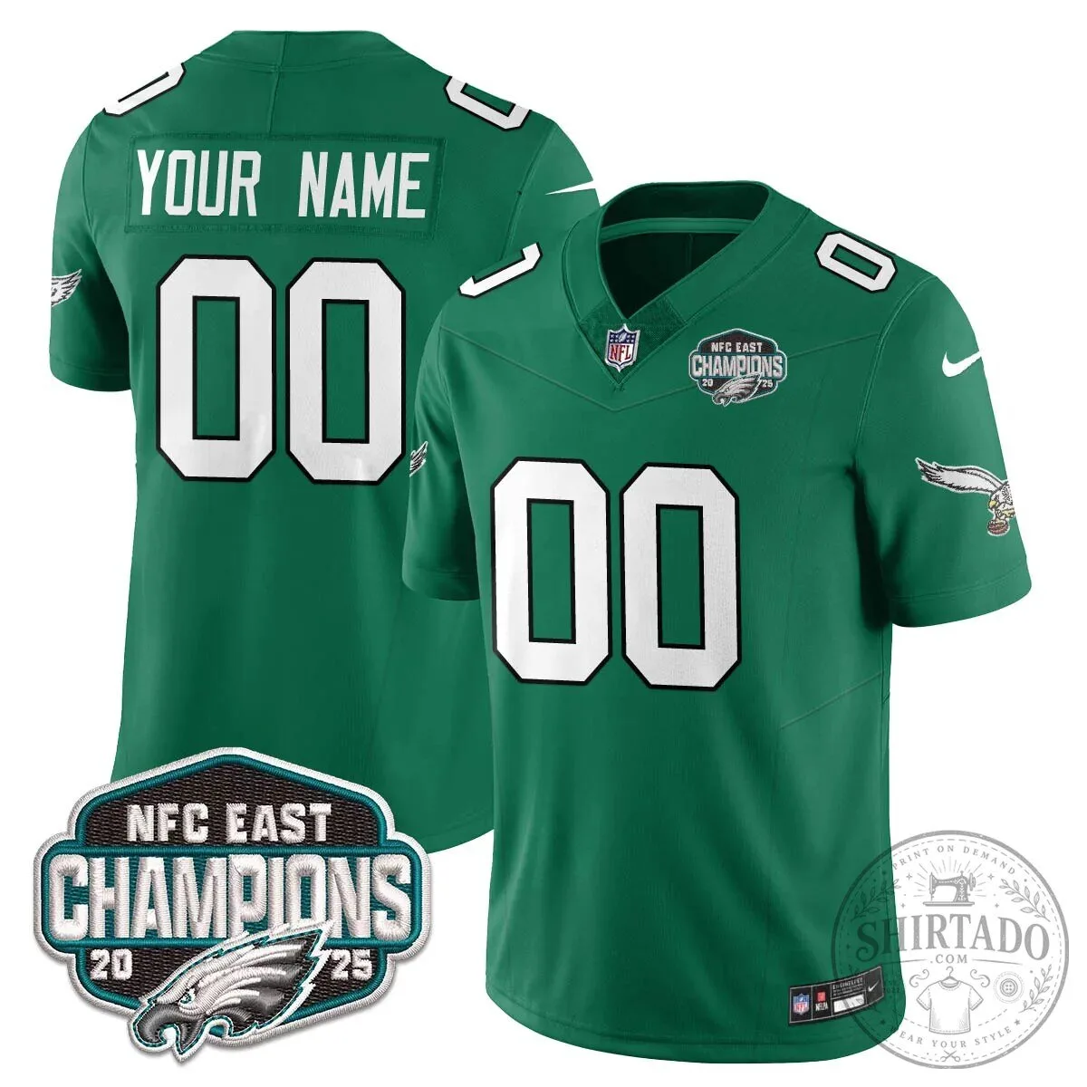 NFC East Champions Philadelphia Eagles Football Jersey 15 NFC East Champions Philadelphia Eagles Football Jersey