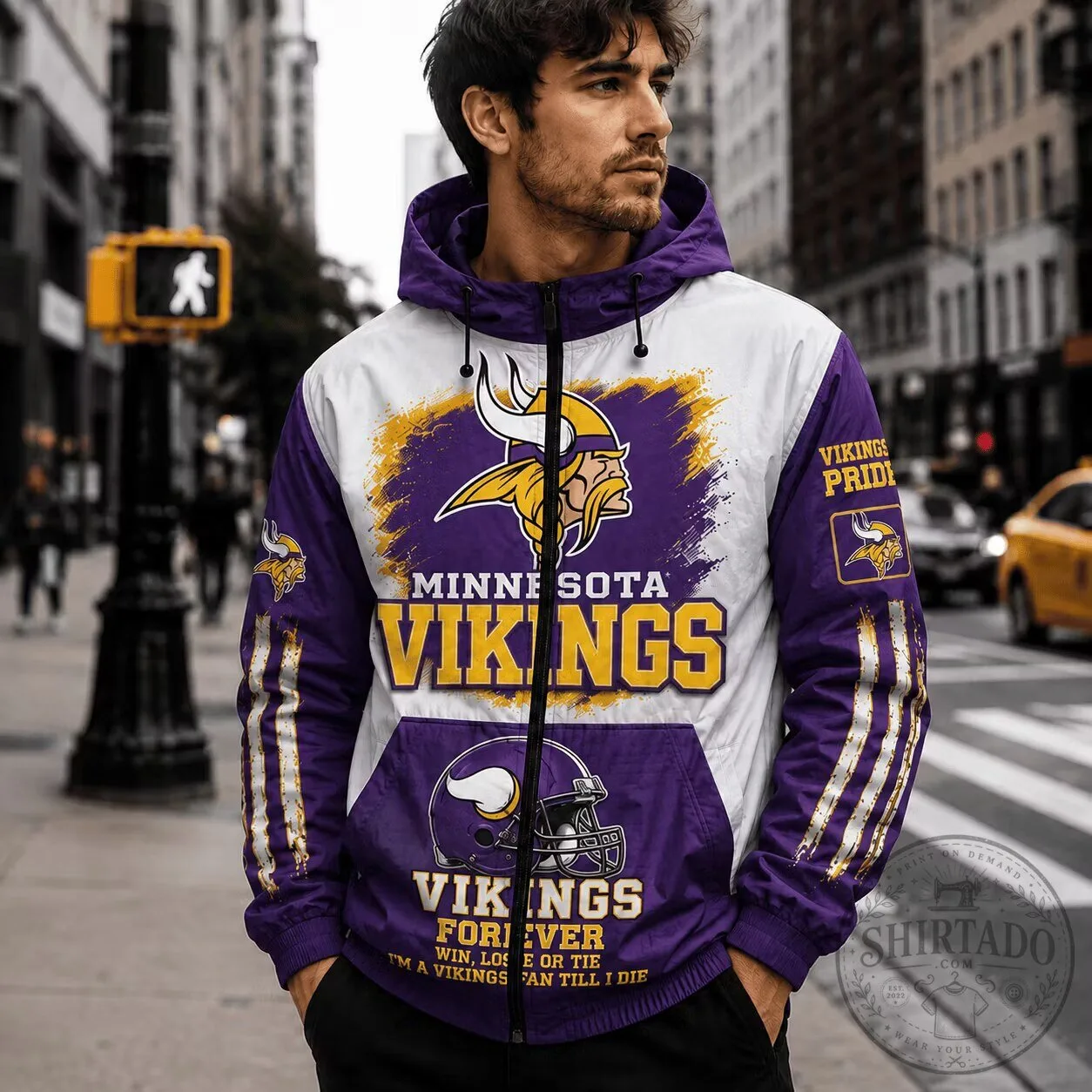 Minnesota Vikings NFL Fan Gift Windbreaker Jacket for Men and Women 2 Minnesota Vikings NFL Fan Gift Windbreaker Jacket for Men and Women