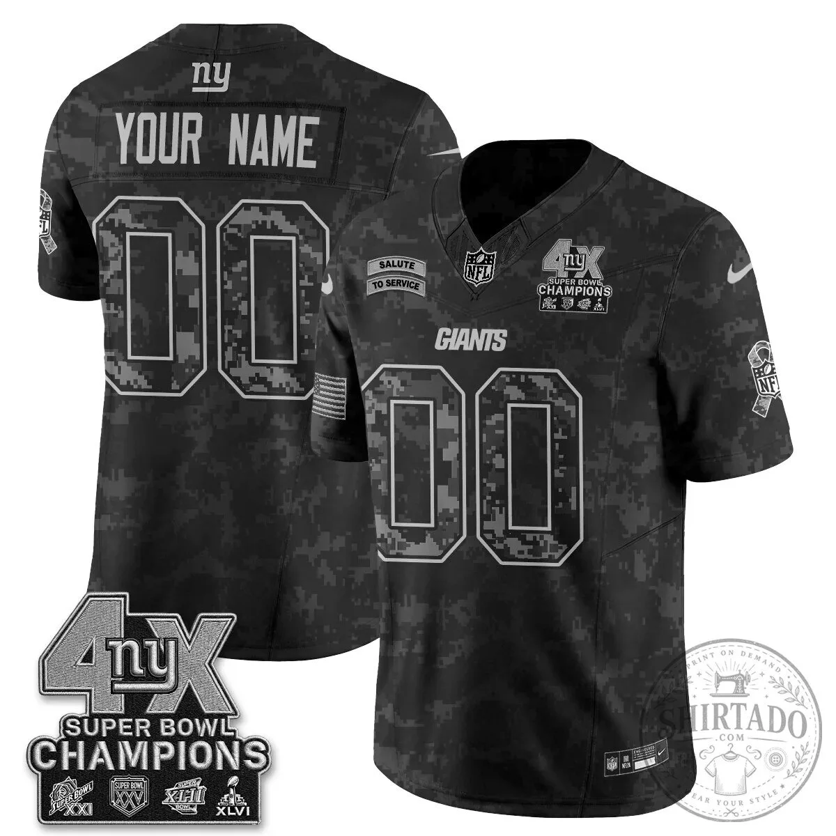 New York Giants Super Bowl Champions Salute To Service Custom Football Jersey 11 New York Giants Super Bowl Champions Salute To Service Custom Football Jersey
