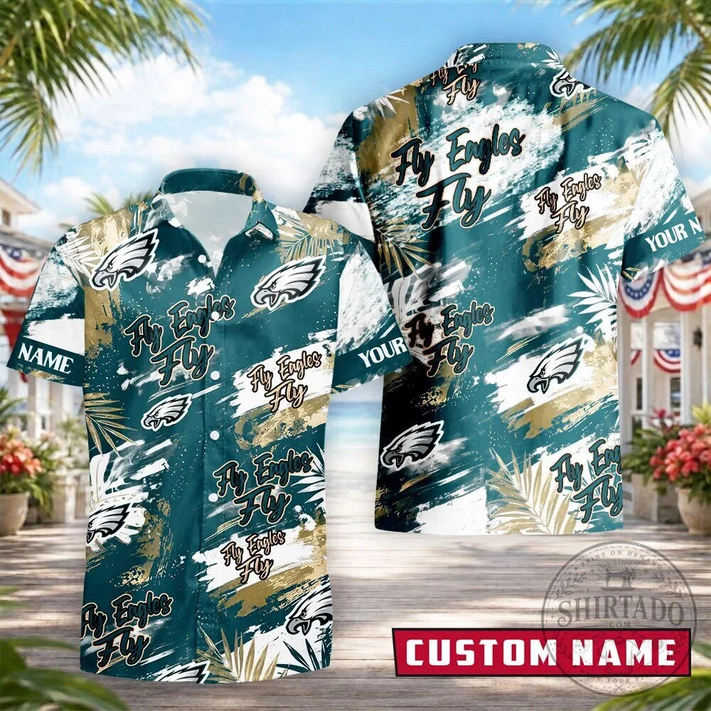 Philadelphia Football Eagles Fly Eagles Fly Hawaiian Shirt