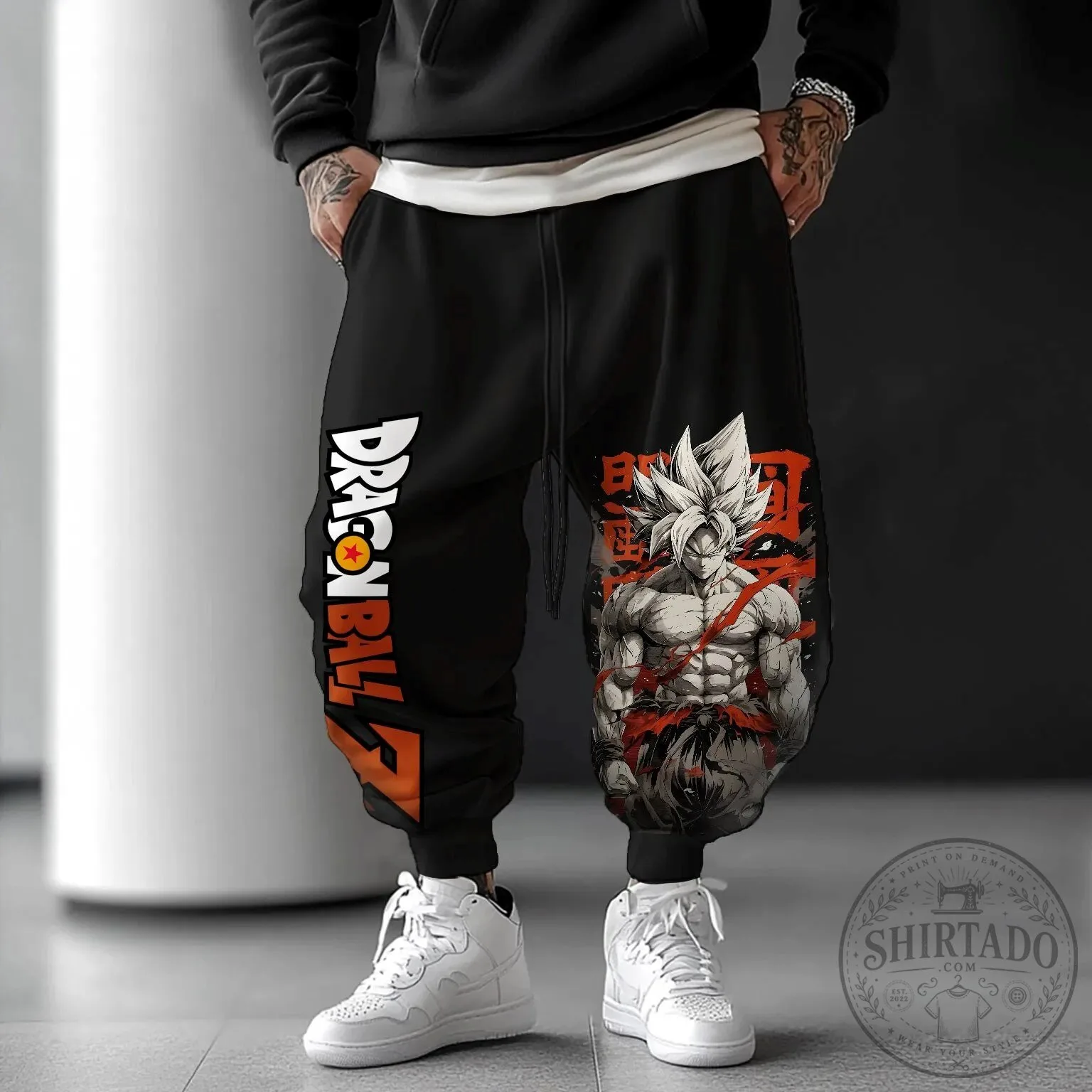 Dragon Ball Super Goku Super Saiyan God Mode Anime Jogger Pants