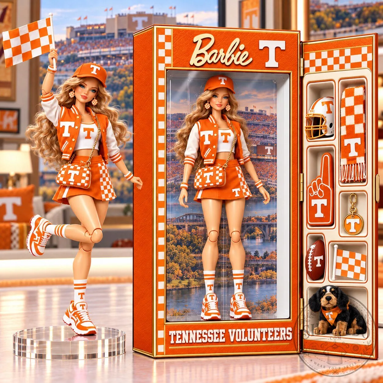 Barbie Tennessee Volunteers College Football Commemorative Figurine