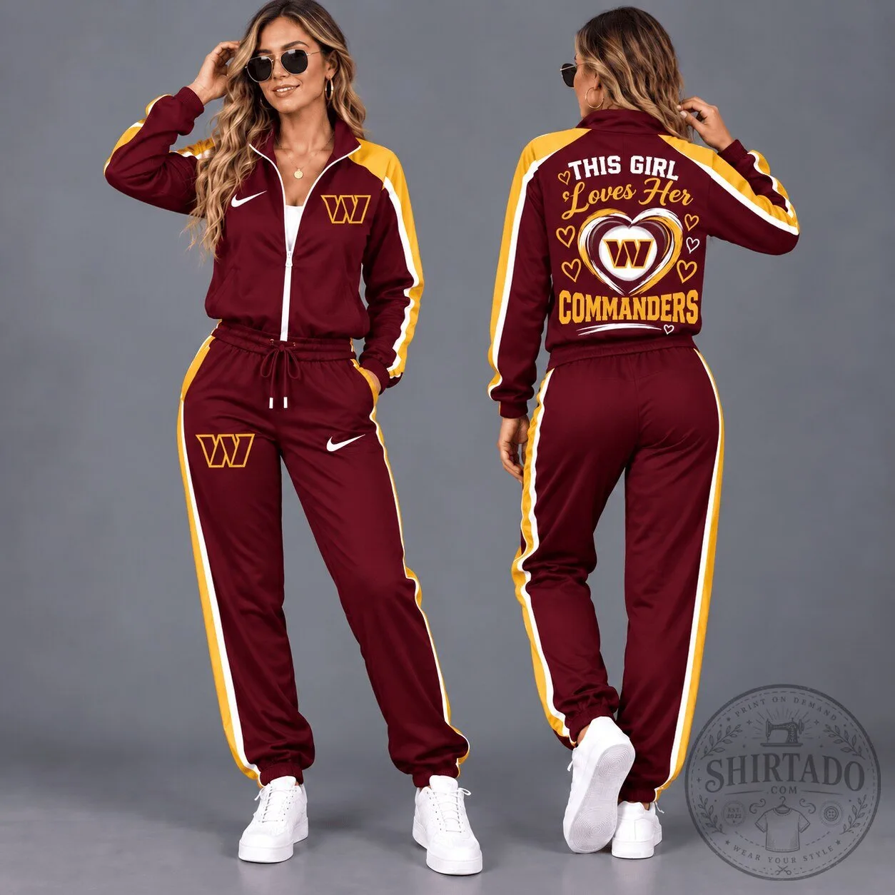 Washington Commanders Football Team This Girl Loves Her Commanders Tracksuit