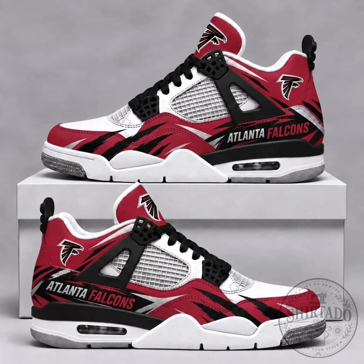 Atlanta Falcons National Football League Team Custom Design Sneakers