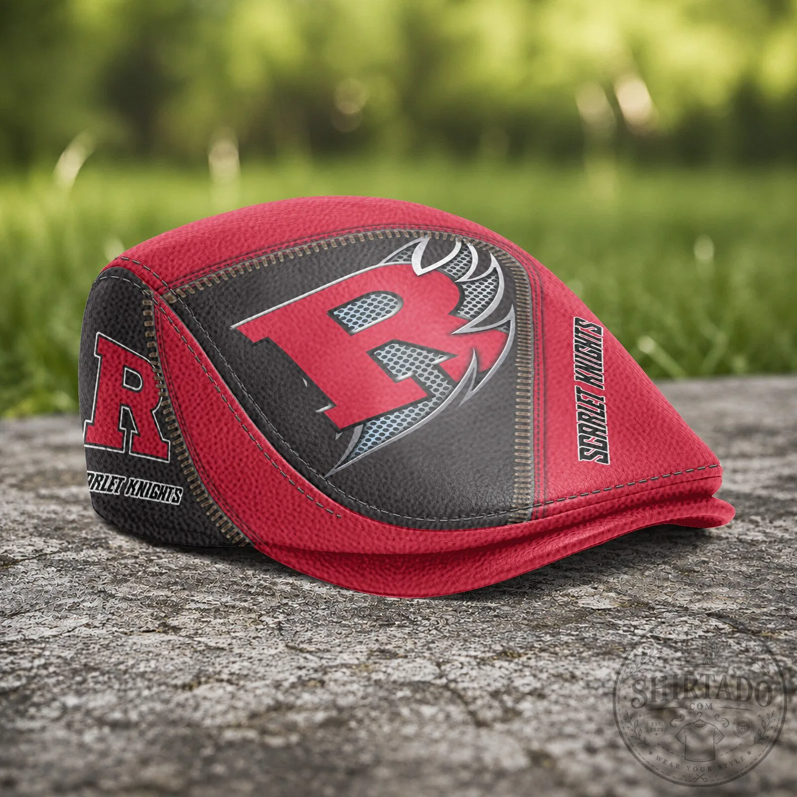 Rutgers Scarlet Knights Flat Cap, Golf Cap