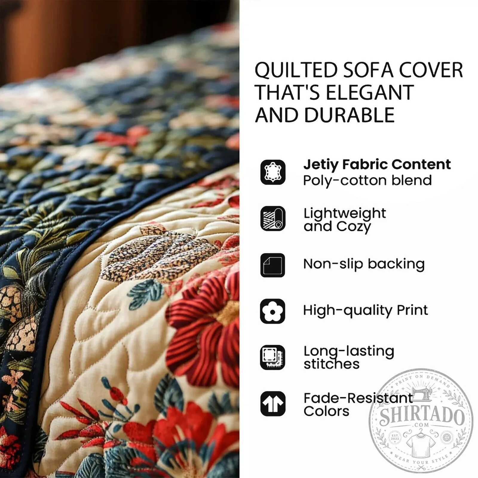 Christmas Angel Wings Quilted Sofa Cover Protector 18 Christmas Angel Wings Quilted Sofa Cover Protector
