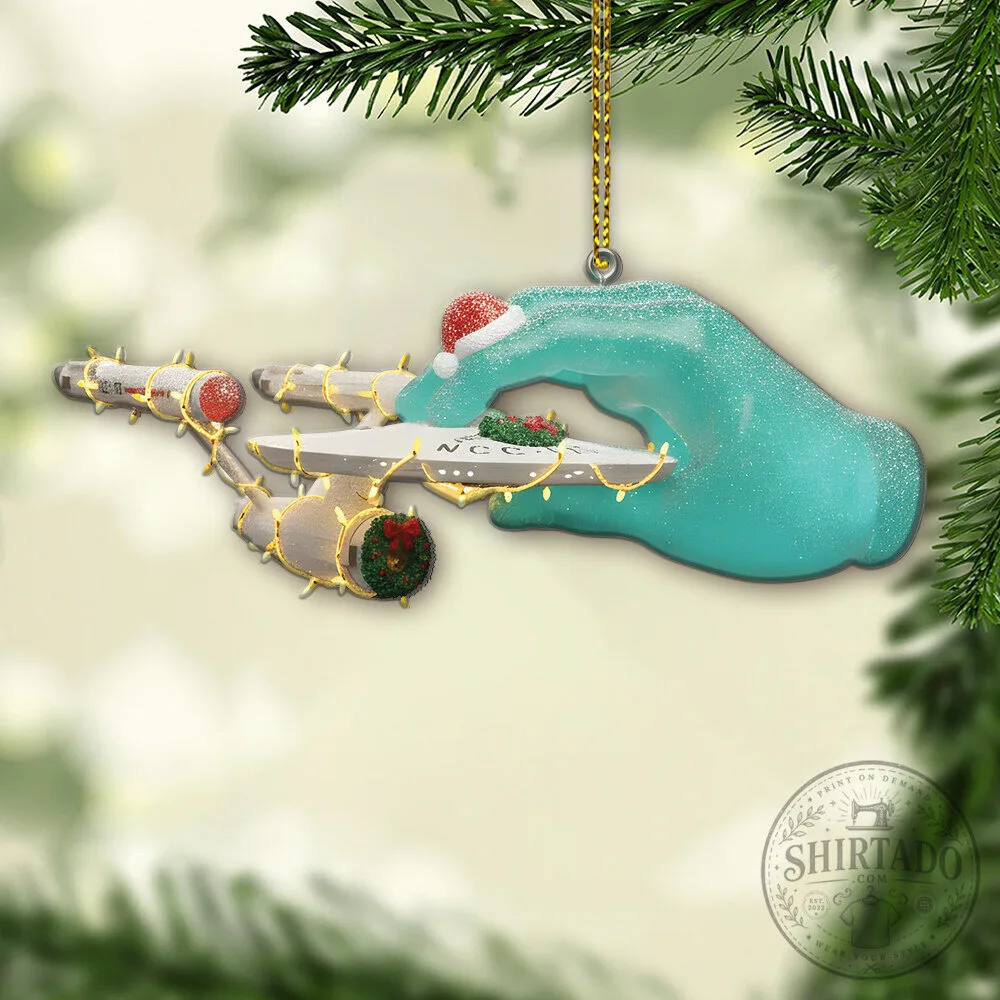 Star Trek U.S.S. Enterprise NCC-1701 Hand of Apollo Christmas Ornament 11 Star Trek U.S.S. Enterprise NCC-1701 Hand of Apollo Christmas Ornament