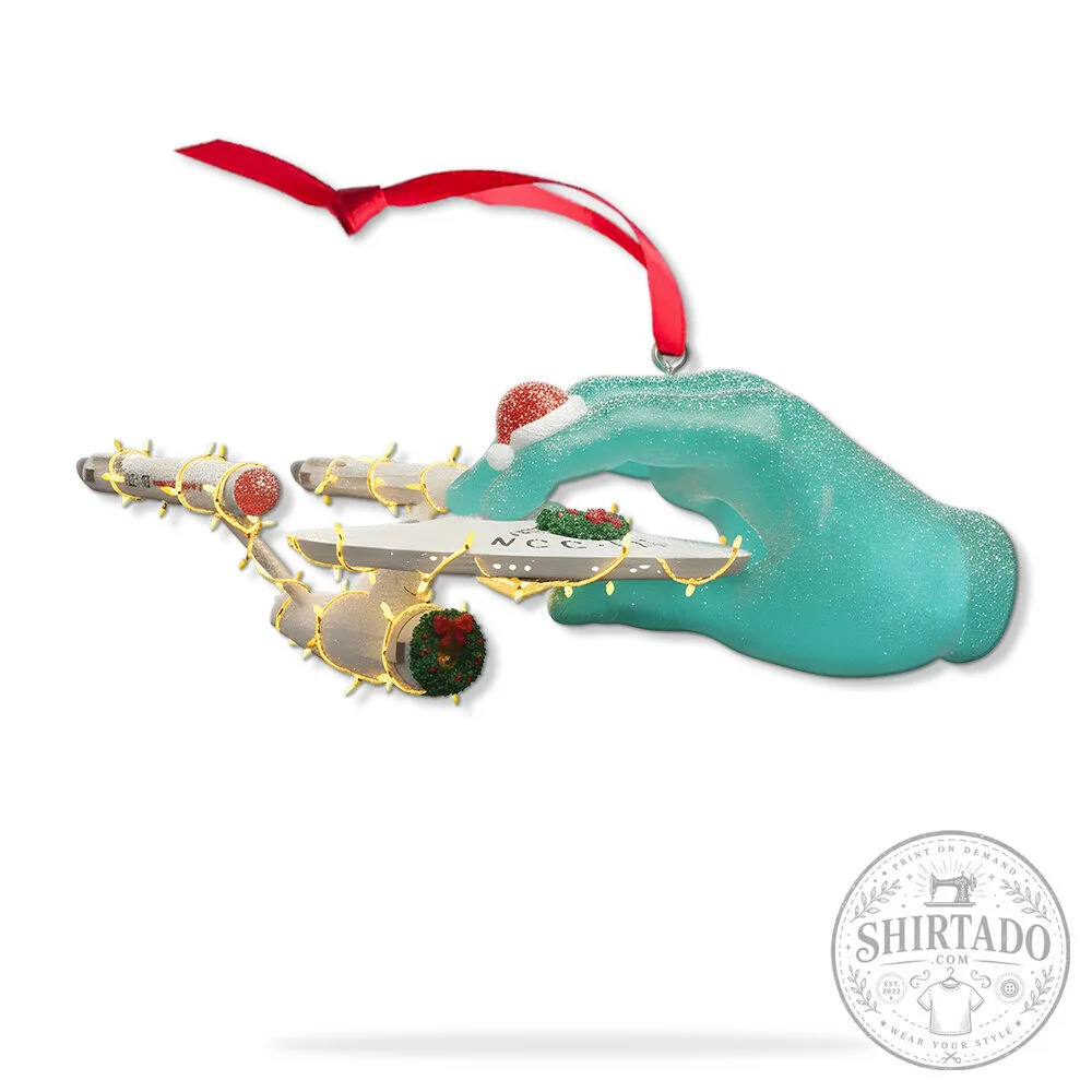 Star Trek U.S.S. Enterprise NCC-1701 Hand of Apollo Christmas Ornament 15 Star Trek U.S.S. Enterprise NCC-1701 Hand of Apollo Christmas Ornament