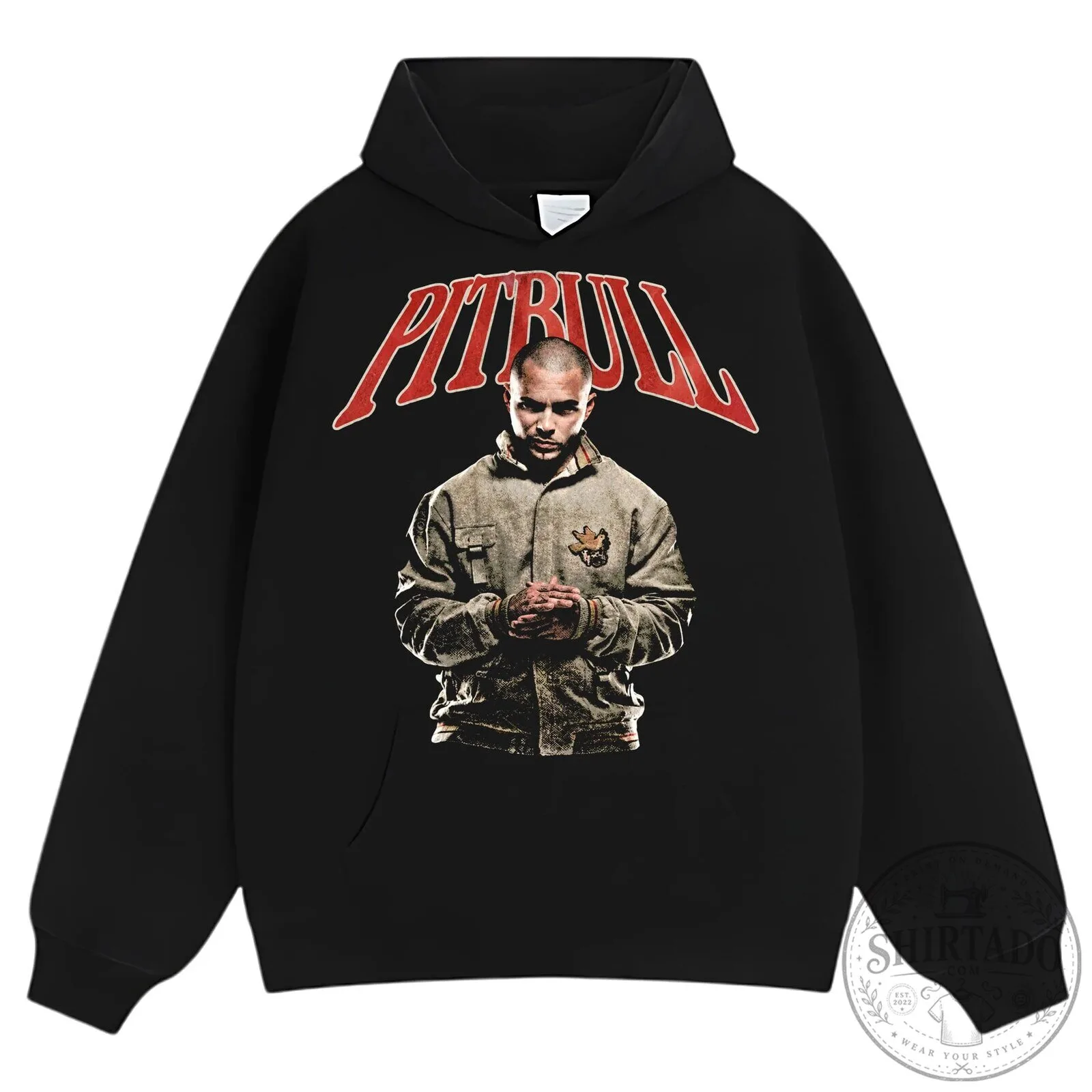 Pitbull Rapper Portrait Graphic Washed Black Short Sleeve T-Shirt 19 Pitbull Rapper Portrait Graphic Washed Black Short Sleeve T-Shirt