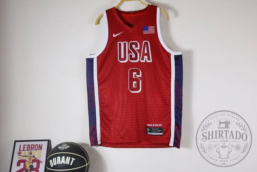 USA Basketball Olympic Paris 2024 Dream Team Red Jersey
