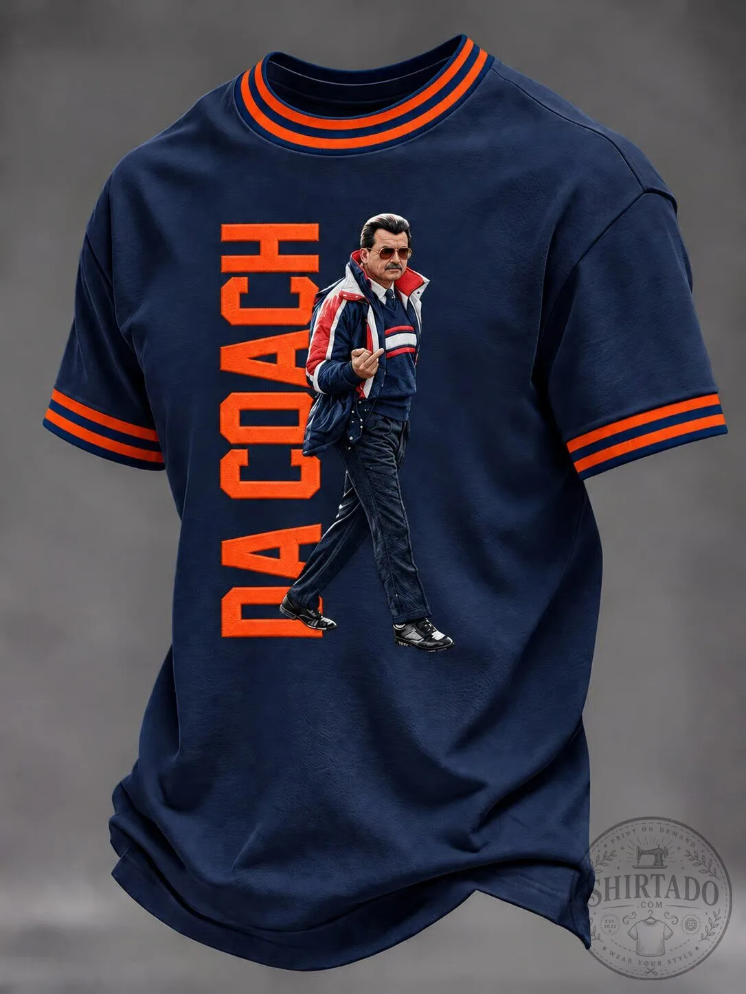 Mike Ditka Da Coach Chicago Football Retro T-Shirt
