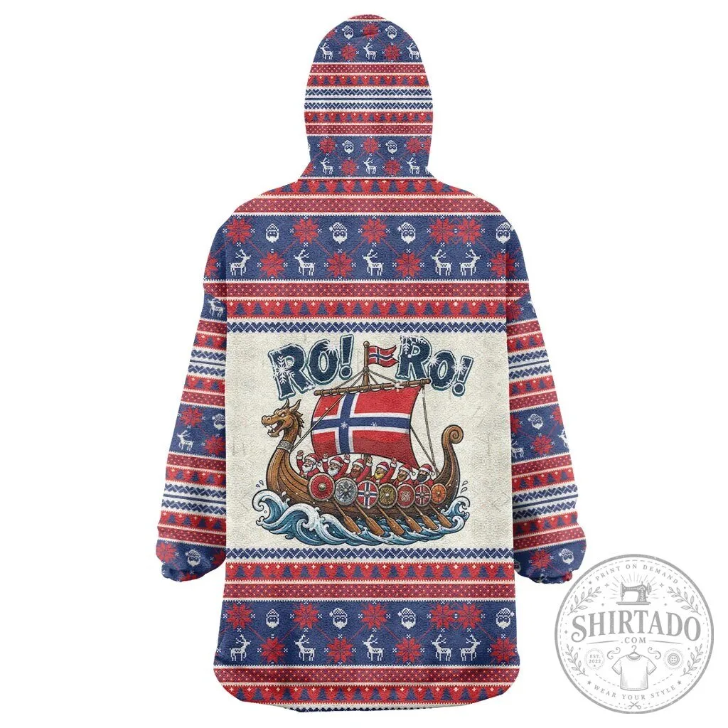 Norge Christmas Viking Santa Claus Wearable Blanket Hoodie 8 Norge Christmas Viking Santa Claus Wearable Blanket Hoodie