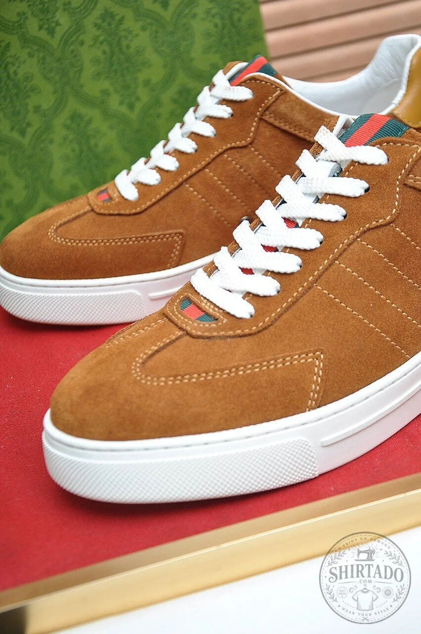 Brown Suede Leather Casual Sneakers for Men Comfortable Everyday Shoes 13 Brown Suede Leather Casual Sneakers for Men Comfortable Everyday Shoes