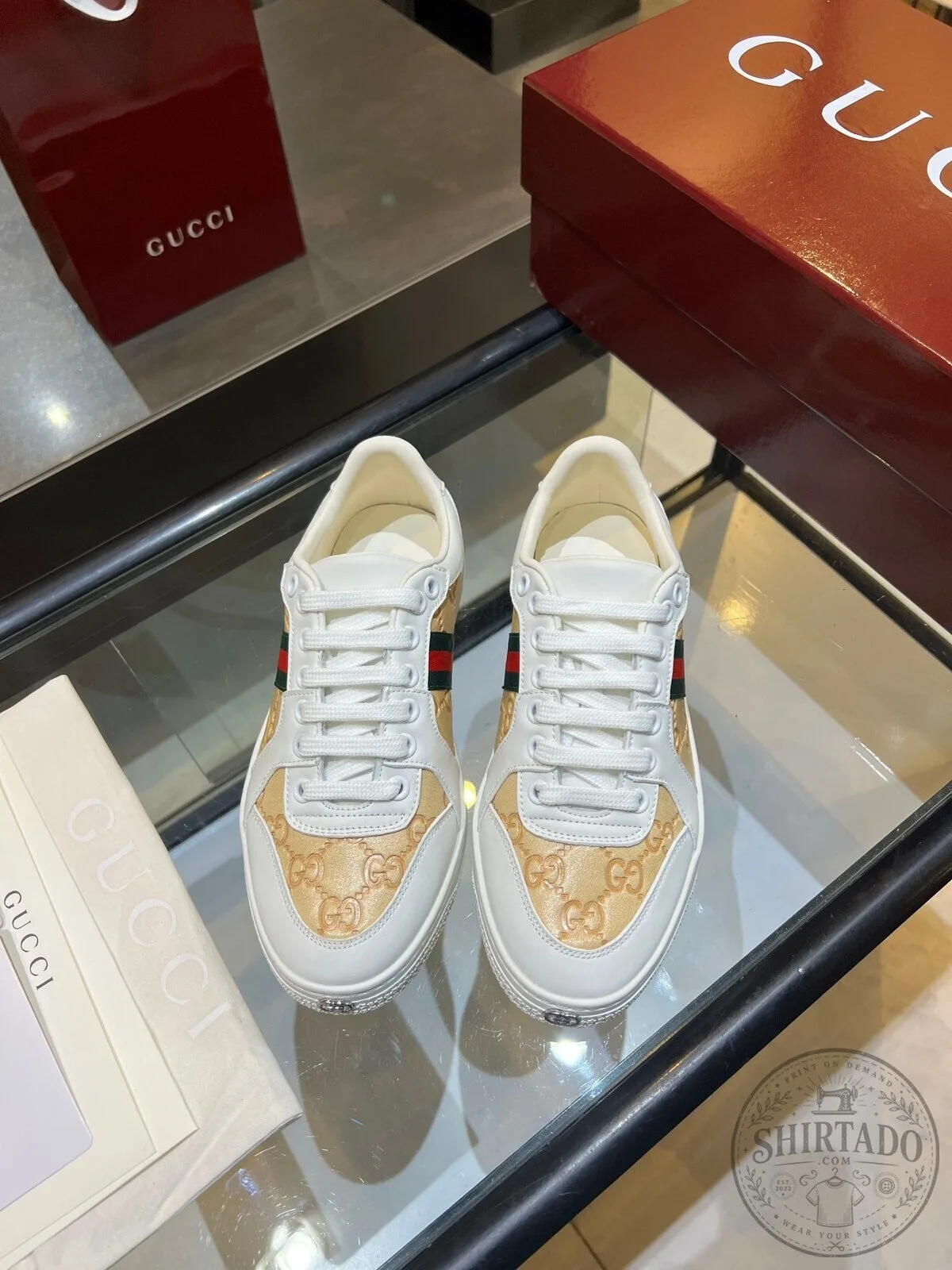 Gucci GG Supreme Canvas and Leather Low-Top Sneakers for Men and Women 9 Gucci GG Supreme Canvas and Leather Low-Top Sneakers for Men and Women