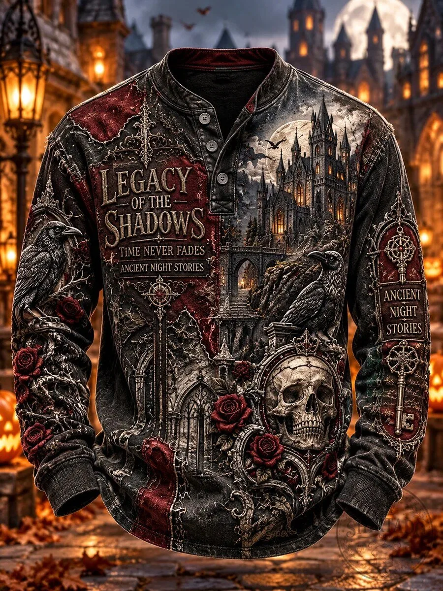 Gothic Legacy of the Shadows Ancient Night Stories Long-Sleeve Shirt 3 Gothic Legacy of the Shadows Ancient Night Stories Long-Sleeve Shirt
