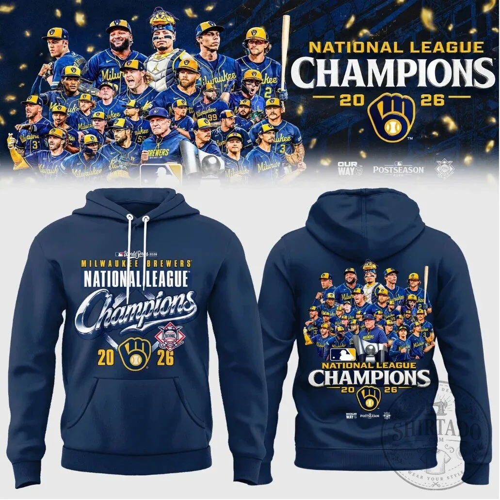 2026 National League Champions Hoodie for Milwaukee Brewers