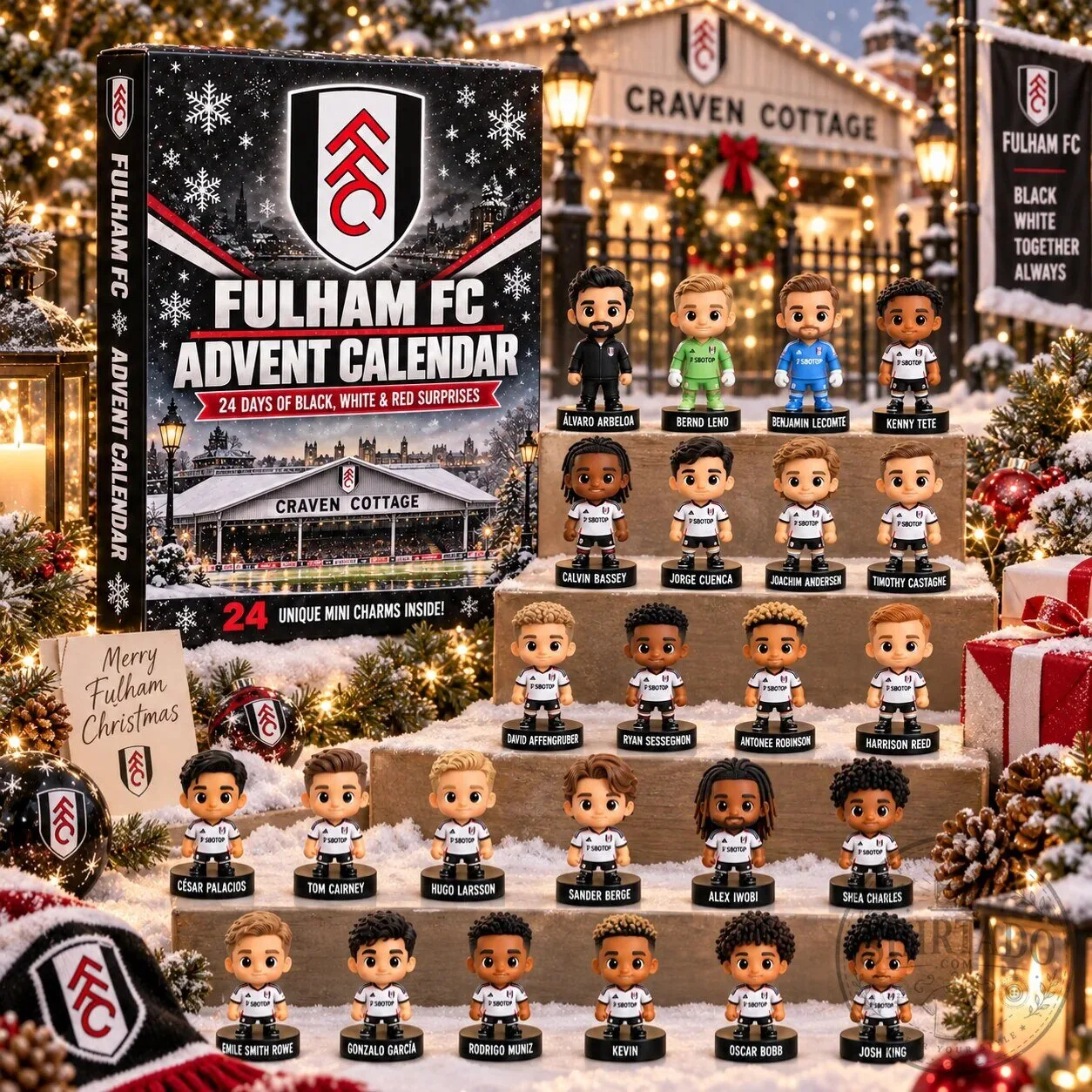 Fulham Football Club 24 Days of Surprises Christmas Advent Calendar