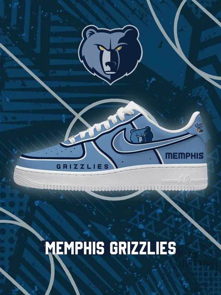 Memphis Grizzlies Basketball Team Custom Sneakers