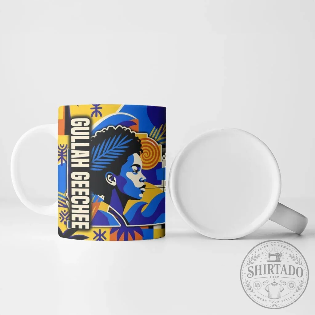 Gullah Geechee African American Black History Vibrant Abstract Coastal Mug 10 Gullah Geechee African American Black History Vibrant Abstract Coastal Mug