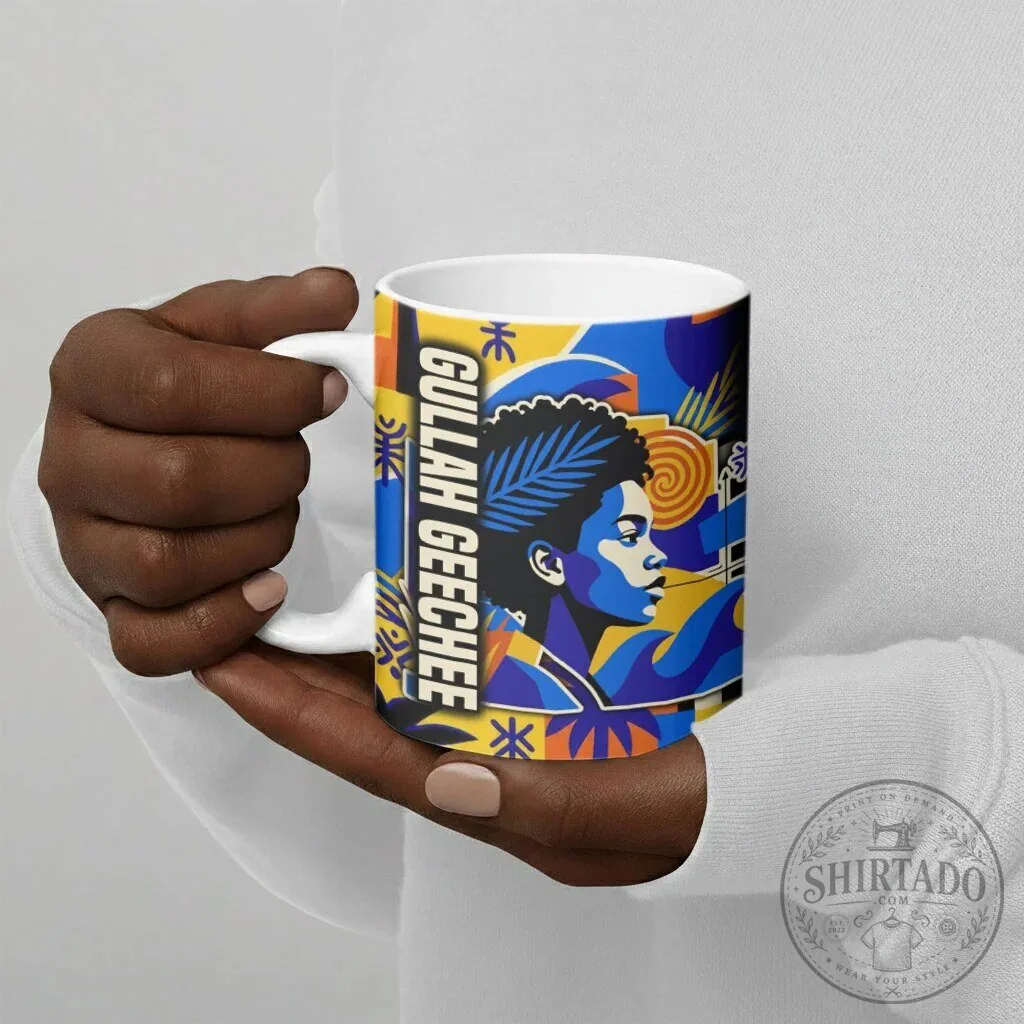 Gullah Geechee African American Black History Vibrant Abstract Coastal Mug 13 Gullah Geechee African American Black History Vibrant Abstract Coastal Mug