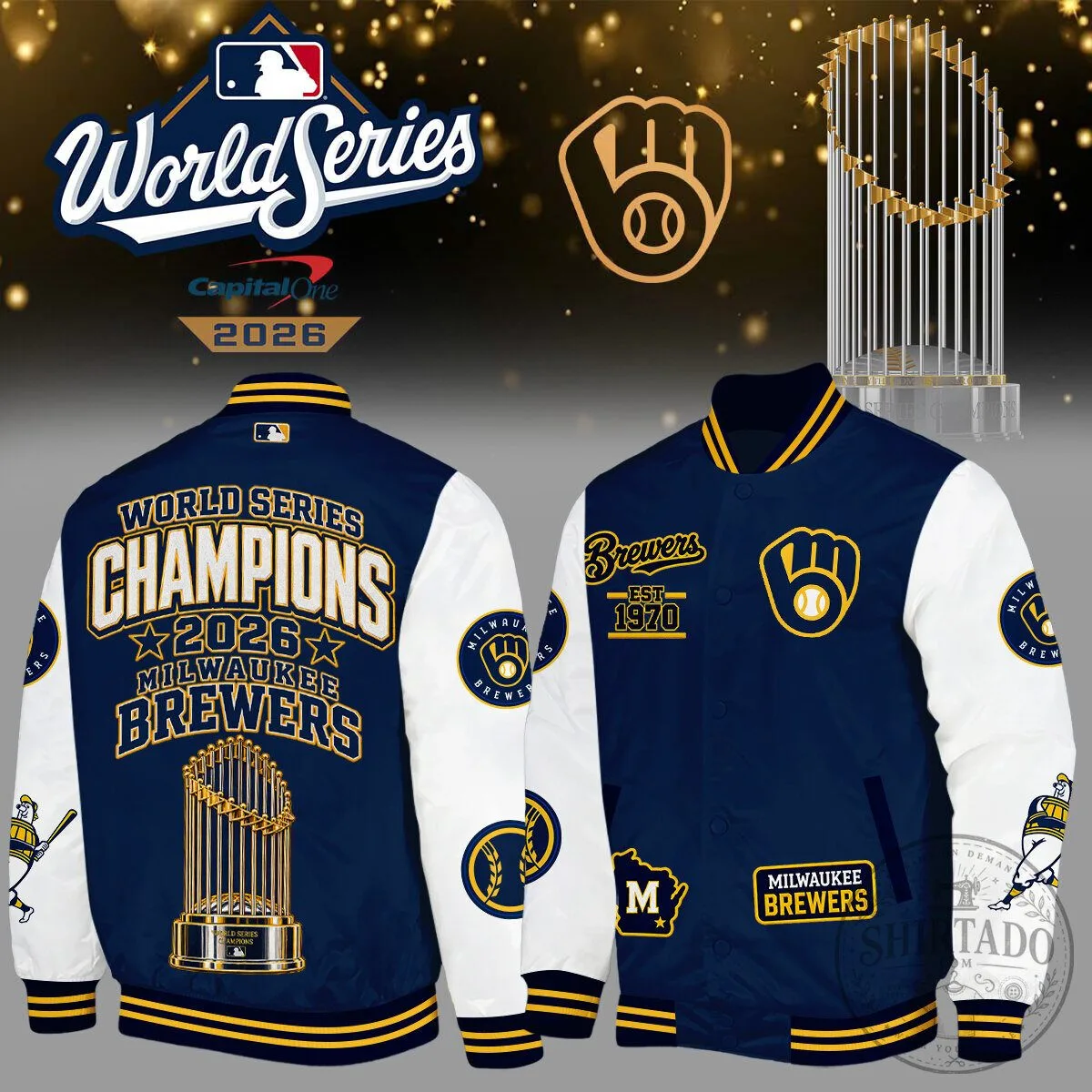 2026 World Series Champions Bomber Jacket for Milwaukee Brewers Fans 5 2026 World Series Champions Bomber Jacket for Milwaukee Brewers Fans