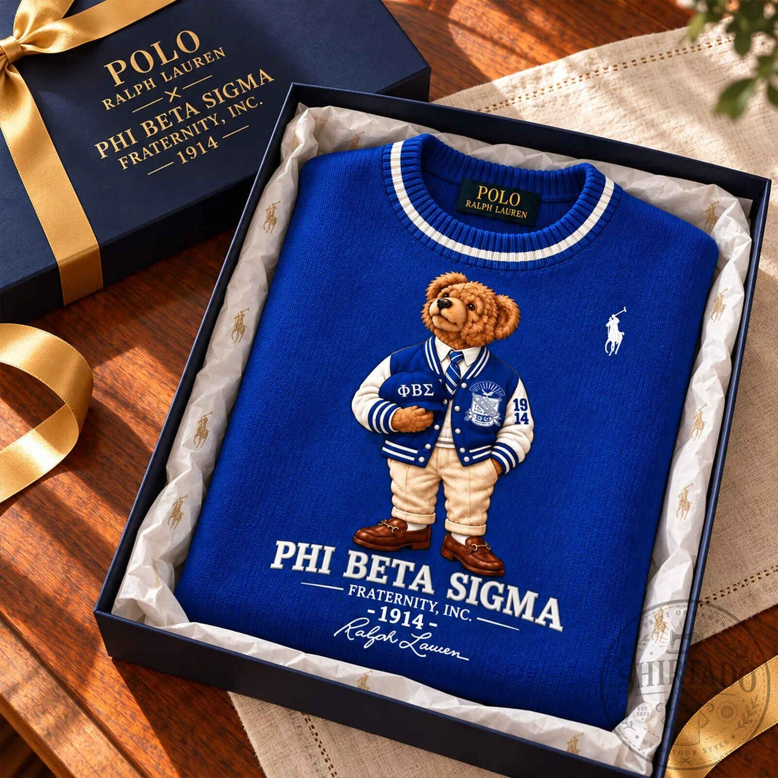 Phi Beta Sigma Fraternity Polo Ralph Lauren Bear Blue Sweatshirt 8 Phi Beta Sigma Fraternity Polo Ralph Lauren Bear Blue Sweatshirt