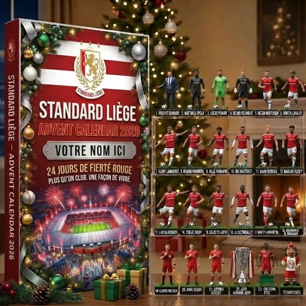 Standard Liège Football Club Advent Calendar 2026 Christmas Gift 2D 3 Standard Liège Football Club Advent Calendar 2026 Christmas Gift 2D