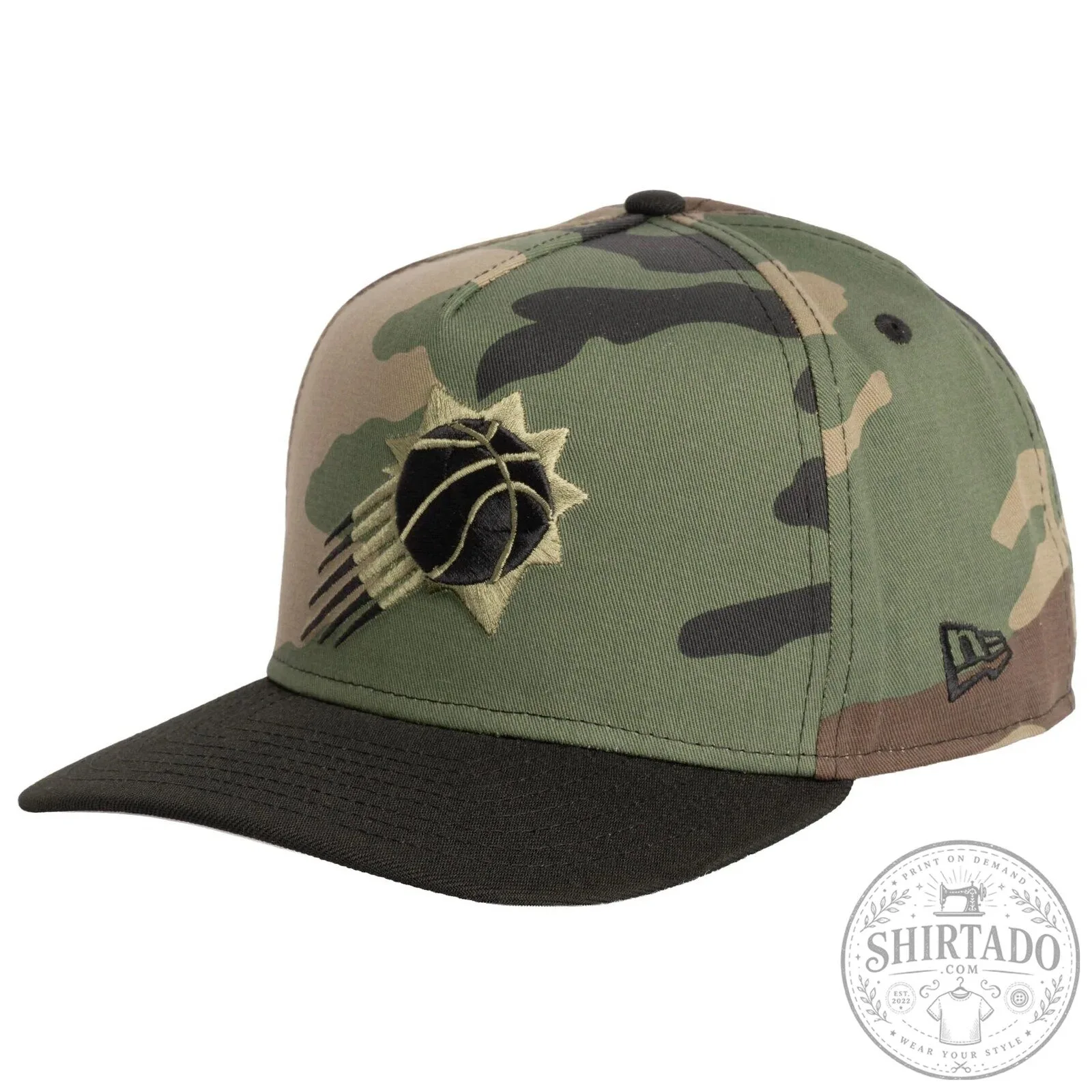 Phoenix Suns New Era Woodland Camouflage A-Frame Snapback Cap Hat 5 Phoenix Suns New Era Woodland Camouflage A-Frame Snapback Cap Hat