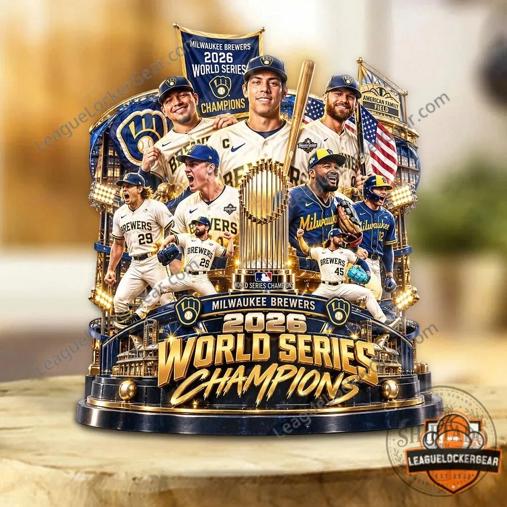 Acrylic Plaque Commemorating the Milwaukee Brewers 2026 World Series Championship Team 5 Acrylic Plaque Commemorating the Milwaukee Brewers 2026 World Series Championship Team