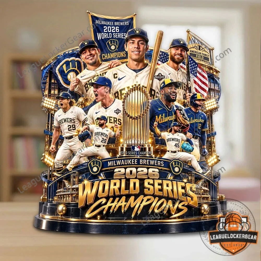 Acrylic Plaque Commemorating the Milwaukee Brewers 2026 World Series Championship Team 6 Acrylic Plaque Commemorating the Milwaukee Brewers 2026 World Series Championship Team