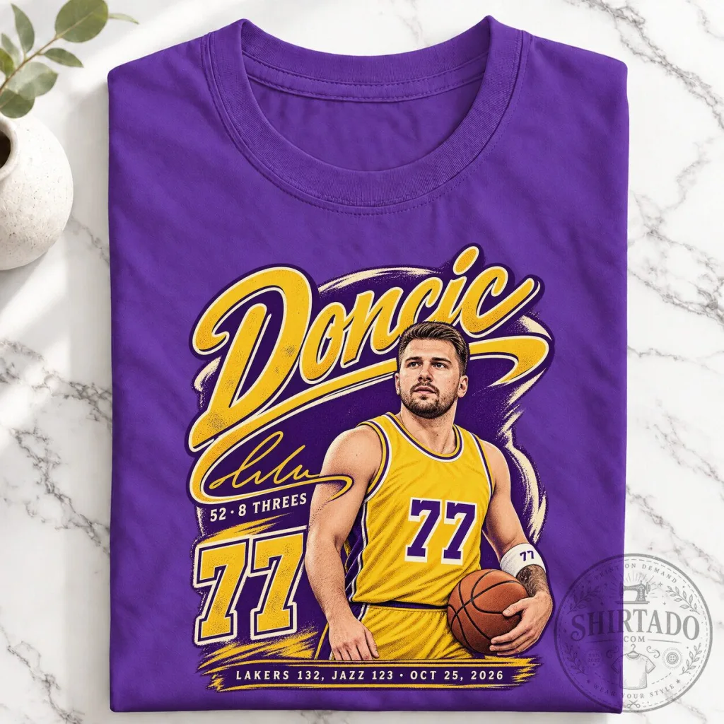 Luka Doncic Dallas Mavericks Basketball Player Graphic T-Shirt Luka Doncic Dallas Mavericks Basketball Player Graphic T-Shirt
