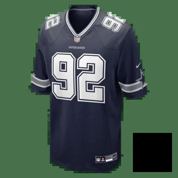 Dallas Cowboys Quinnen Williams Number 92 Navy Blue Football Jersey 14 Dallas Cowboys Quinnen Williams Number 92 Navy Blue Football Jersey