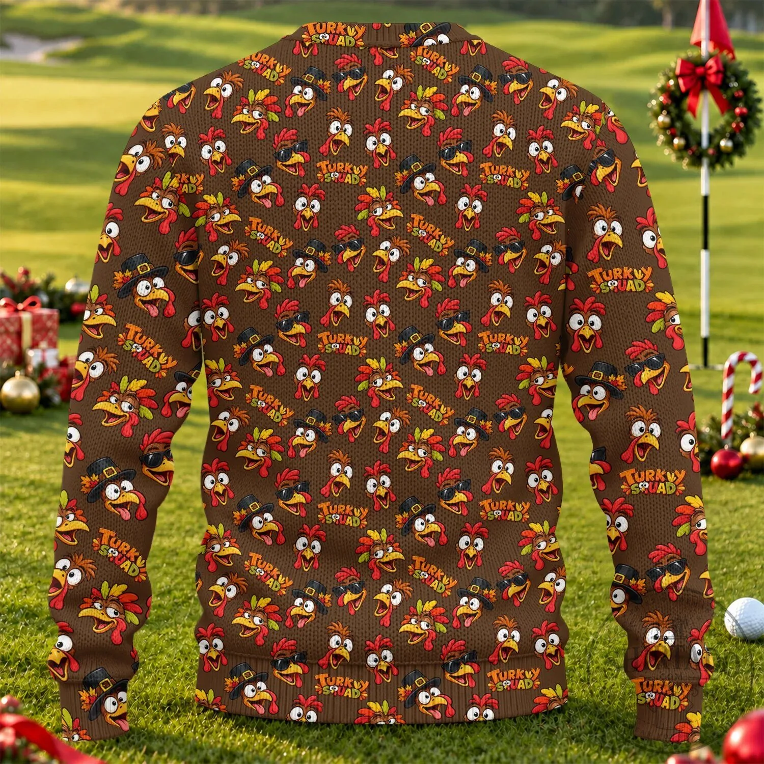 Thanksgiving Turkey Squad Ugly Christmas Sweater Holiday Party Sweatshirt 10 Thanksgiving Turkey Squad Ugly Christmas Sweater Holiday Party Sweatshirt