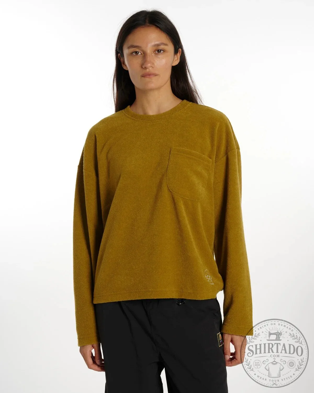 Oversized Microfiber Crewneck Long Sleeve Sweatshirt 12 Oversized Microfiber Crewneck Long Sleeve Sweatshirt