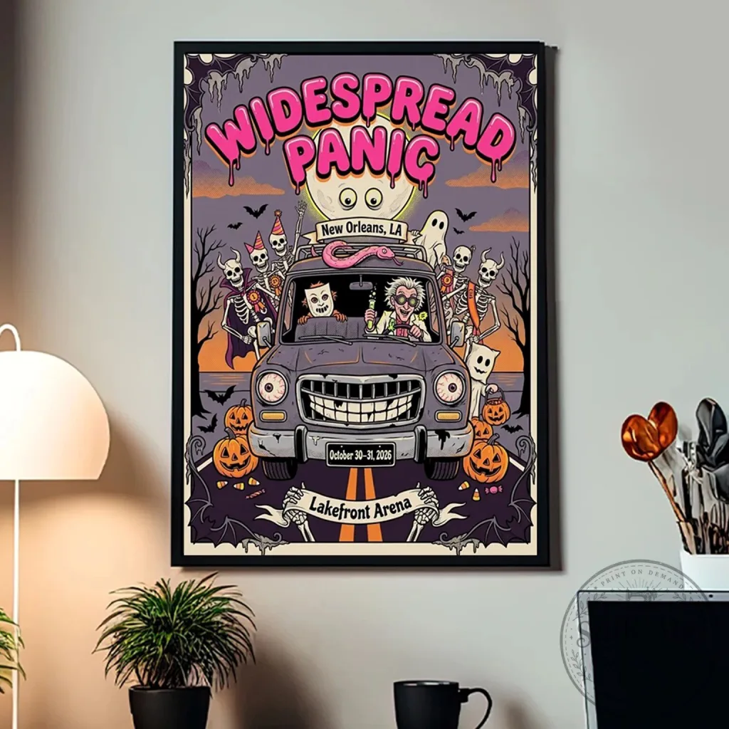 Widespread Panic New Orleans Lakefront Arena Concert Poster Widespread Panic New Orleans Lakefront Arena Concert Poster